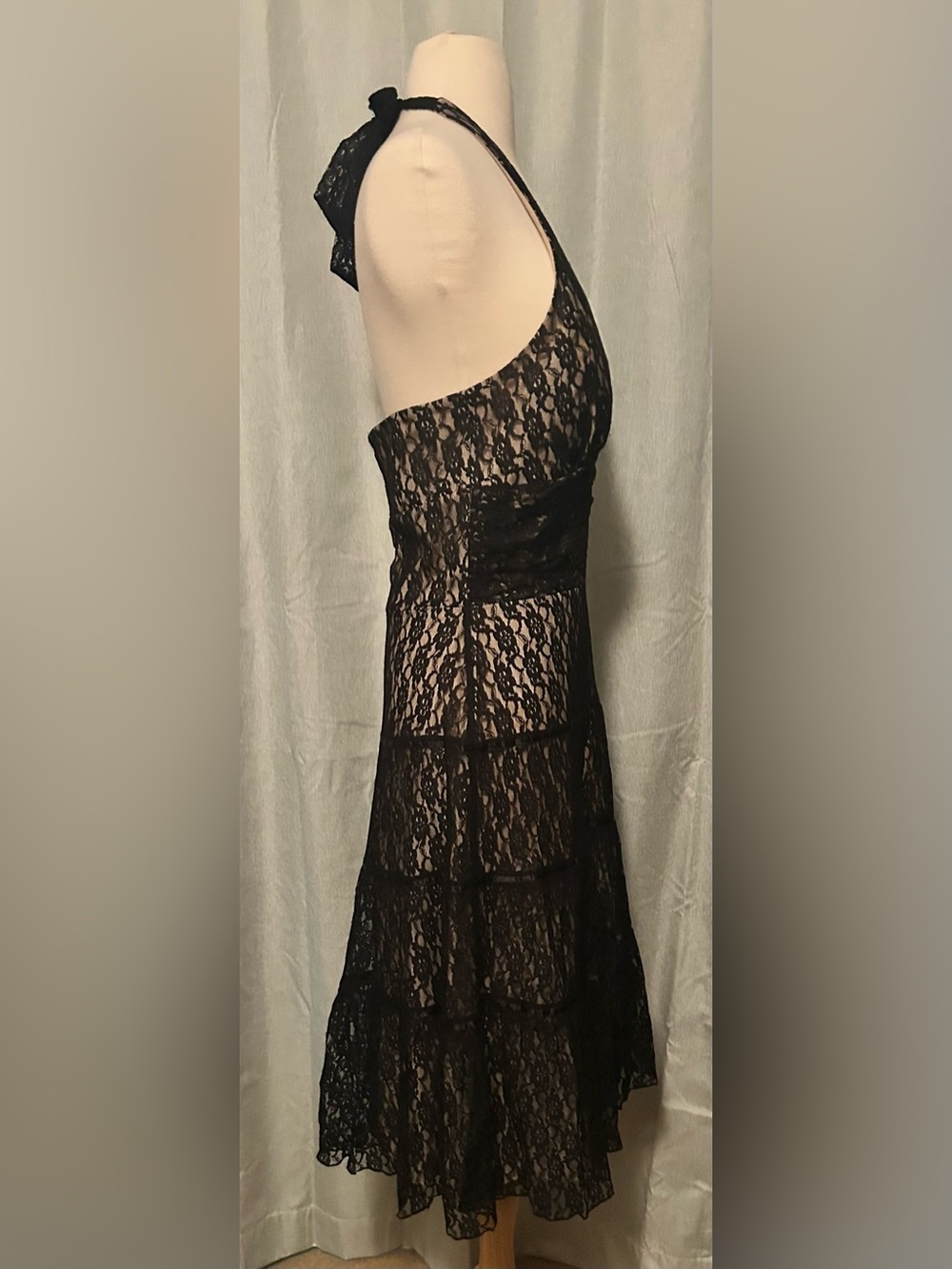 Philip Decaprio black lace halter dress - Picture 2 of 7